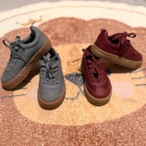 H&M Kids Sneaker bundle Gray and burgundy